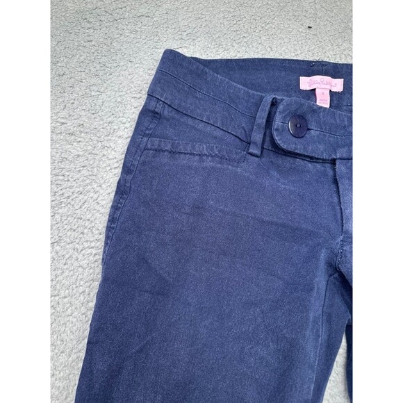 Lilly Pulitzer navy ankle pant size 4 - Picture 3 of 9